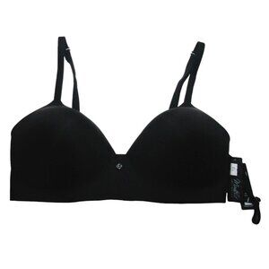 Montelle Wirefree T Shirt Bra Black Size 36 E Convertible Soft Foam Cup 9317 New
